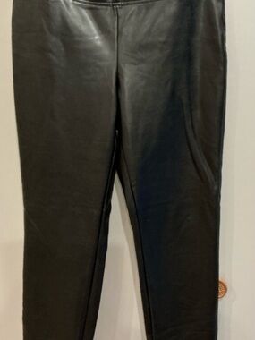 Women’s Black Faux Leather Skinny Pants